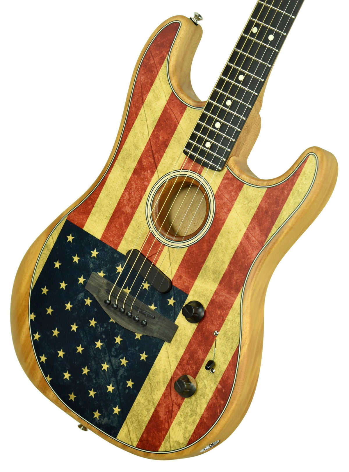 Fender Limited Edition American Acoustasonic Stratocaster American Flag US203042A