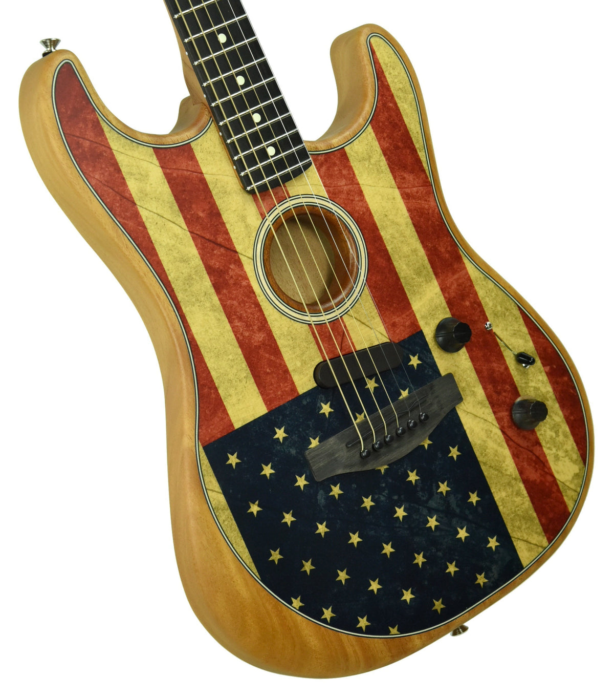 Fender Limited Edition American Acoustasonic Stratocaster American Flag US203042A
