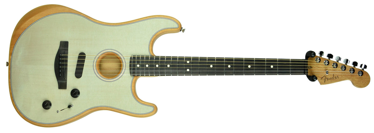 Fender American Acoustasonic Stratocaster in Transparent Sonic Blue US201437