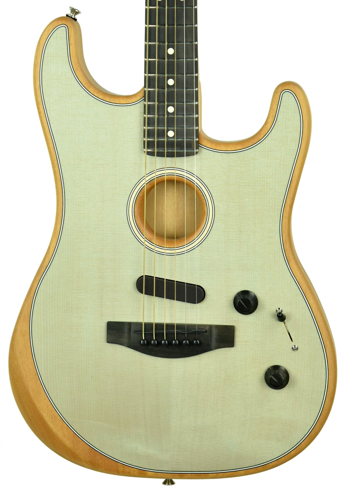 Fender American Acoustasonic Stratocaster in Transparent Sonic Blue US201437