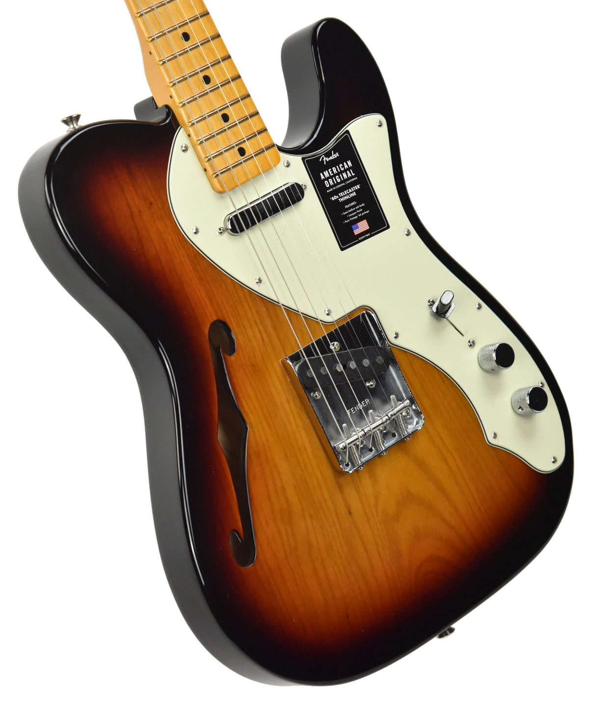 Fender American Original 60s Telecaster Thinline in 3 Color Sunburst V2088518