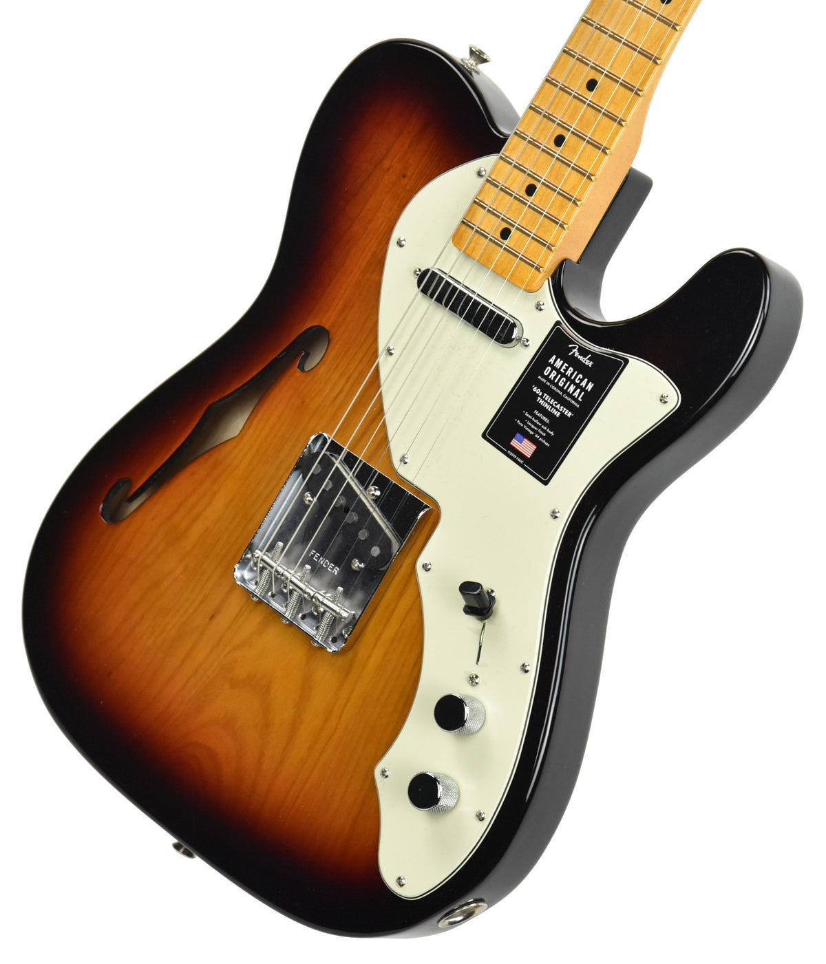 Fender American Original 60s Telecaster Thinline in 3 Color Sunburst V2088518