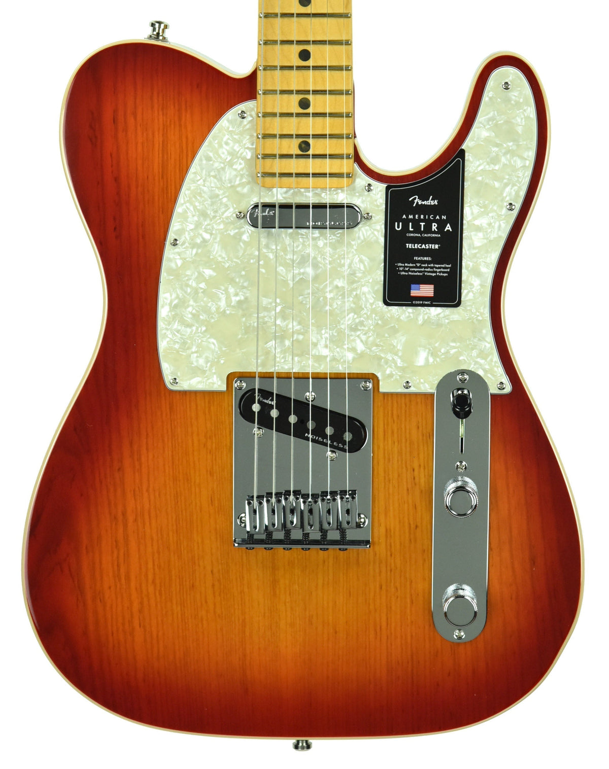 Fender American Ultra Telecaster in Plasma Red Burst US20023661