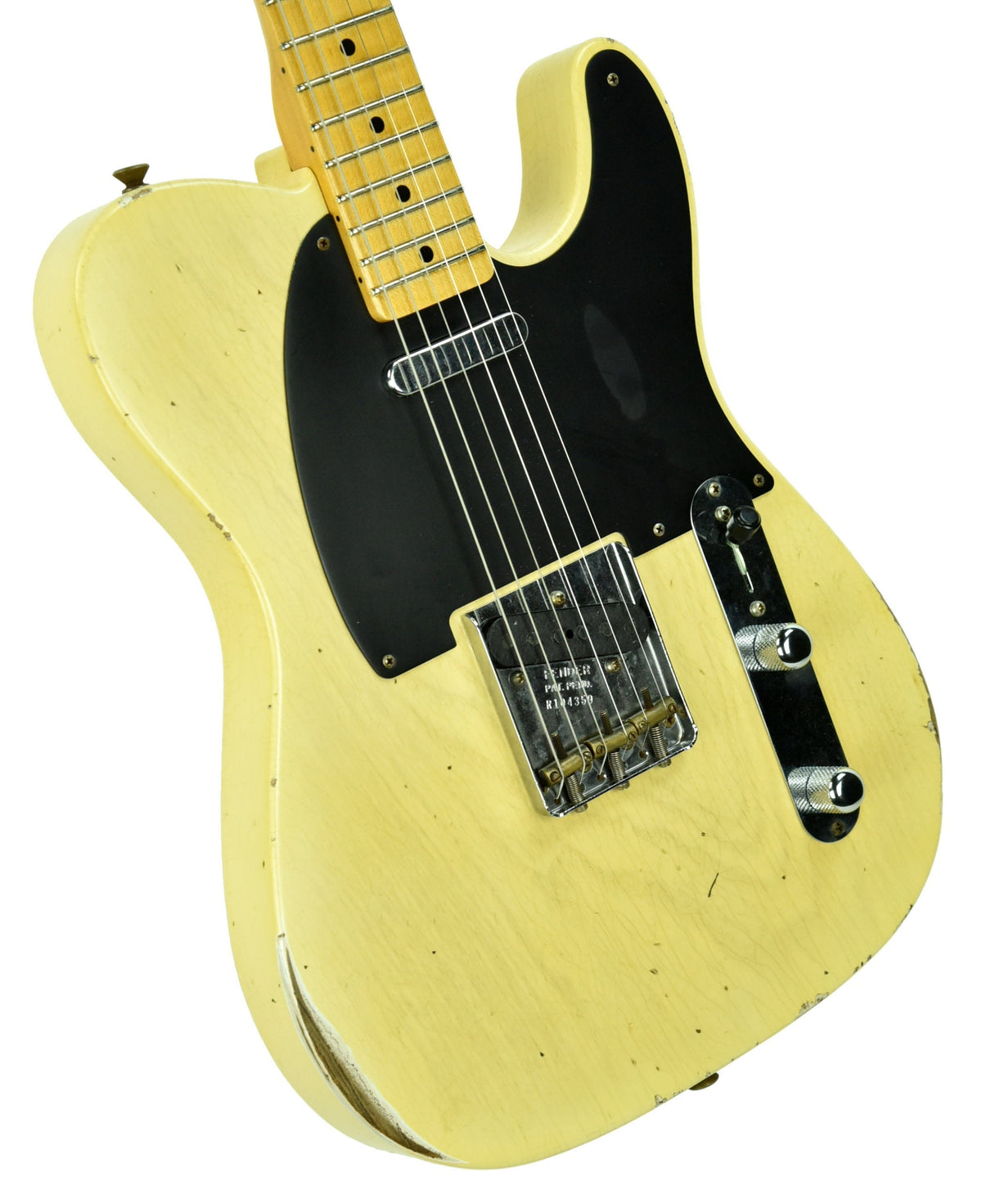 Fender Custom Shop 50s Telecaster Relic One Piece Ash Faded Nocaster Blonde R104359