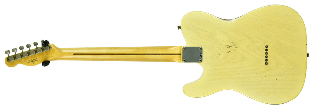 Fender Custom Shop 50s Telecaster Relic One Piece Ash Faded Nocaster Blonde R104359
