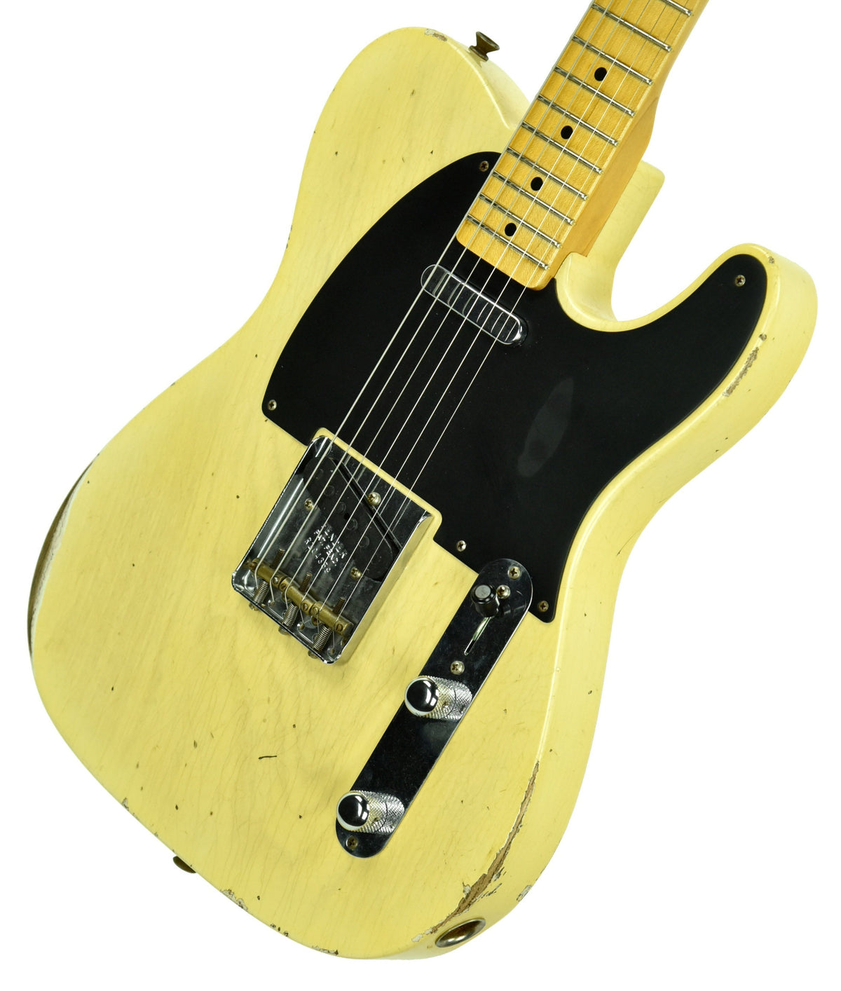 Fender Custom Shop 50s Telecaster Relic One Piece Ash Faded Nocaster Blonde R104359