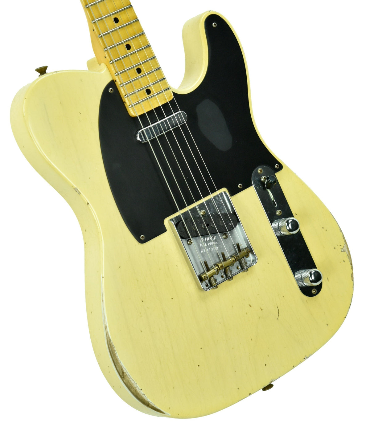Fender Custom Shop 50s Telecaster Relic One Piece Ash Faded Nocaster Blonde R104393