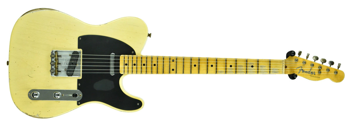 Fender Custom Shop 50s Telecaster Relic One Piece Ash Faded Nocaster Blonde R104393