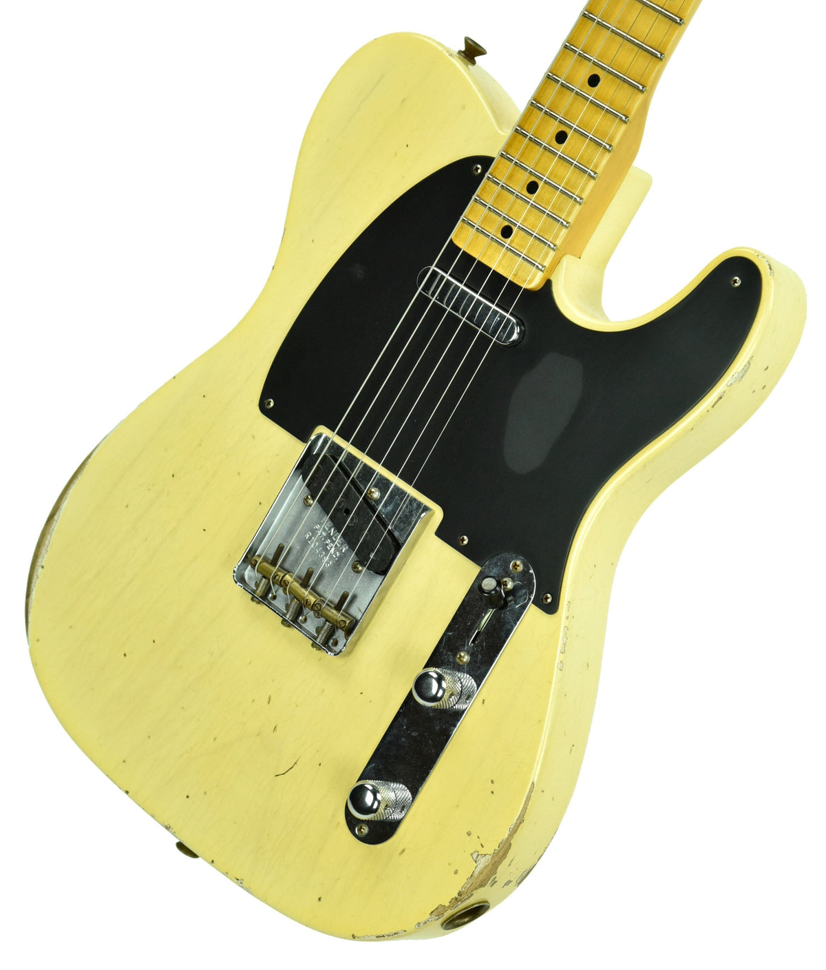 Fender Custom Shop 50s Telecaster Relic One Piece Ash Faded Nocaster Blonde R104393
