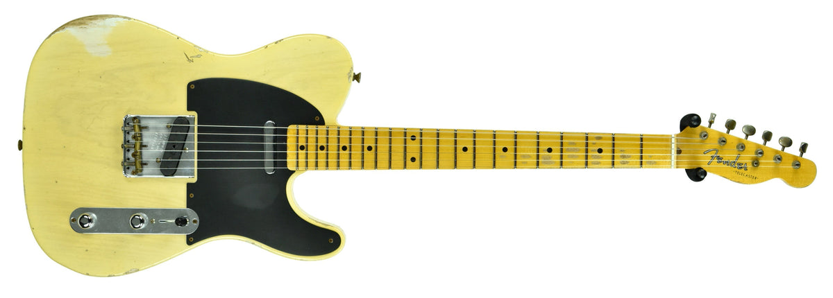 Fender Custom Shop 50s Telecaster Relic One Piece Ash Faded Nocaster Blonde R104568