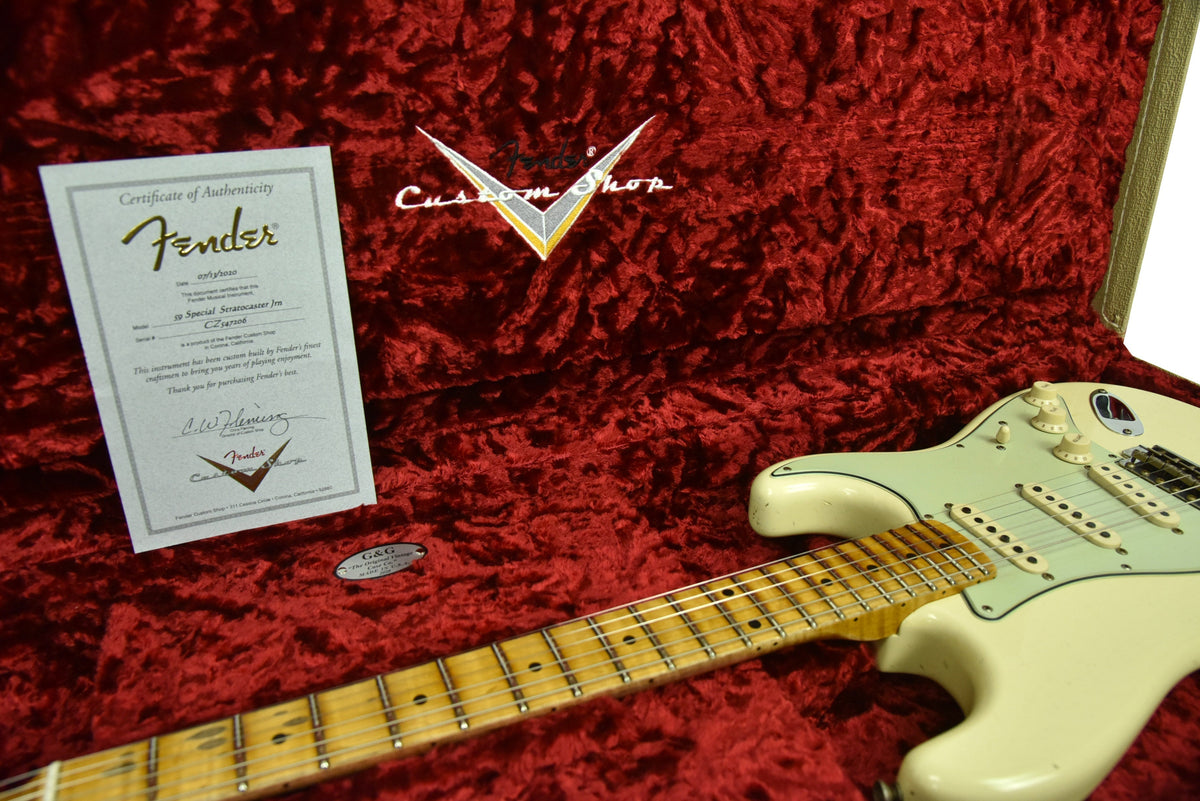 Fender Custom Shop 1959 Special Stratocaster Journeyman Vintage White CZ547206