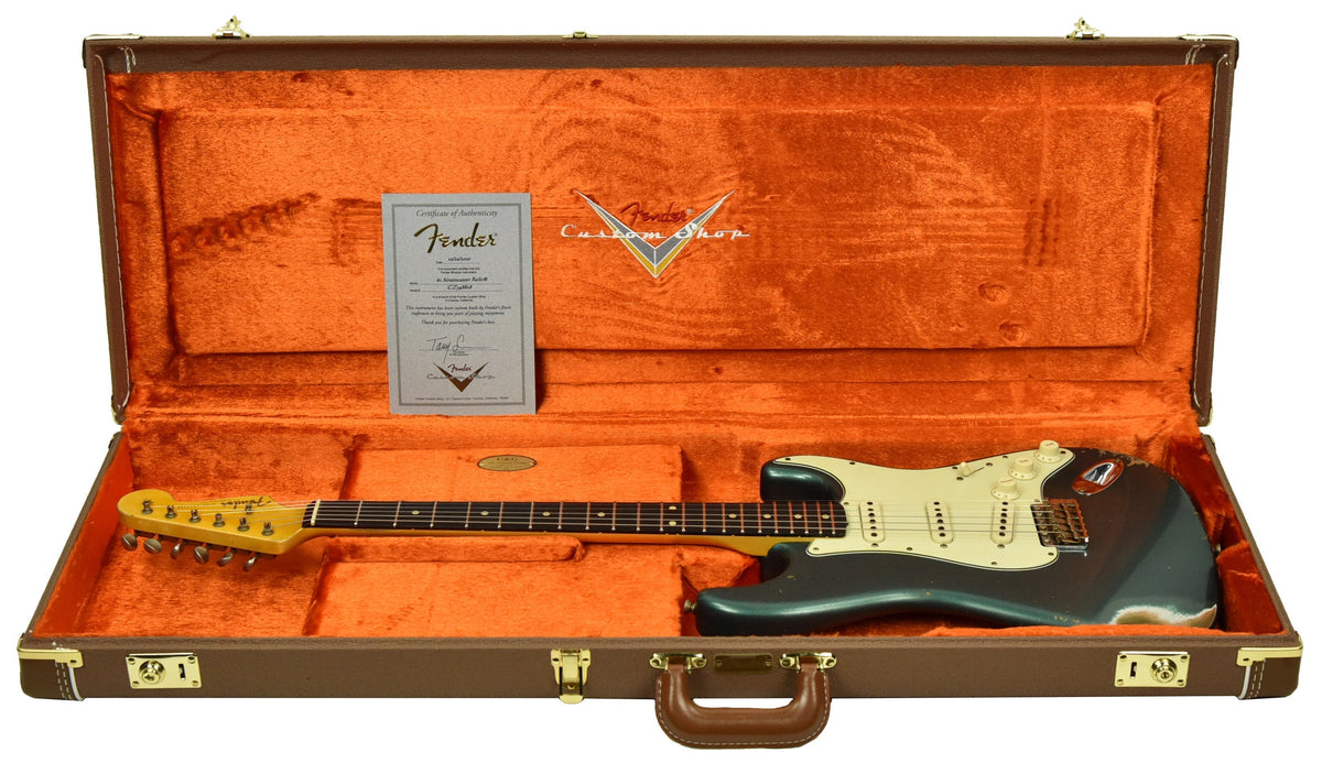 Fender Custom Shop 1961 Stratocaster Relic in Sherwood Metallic CZ548808