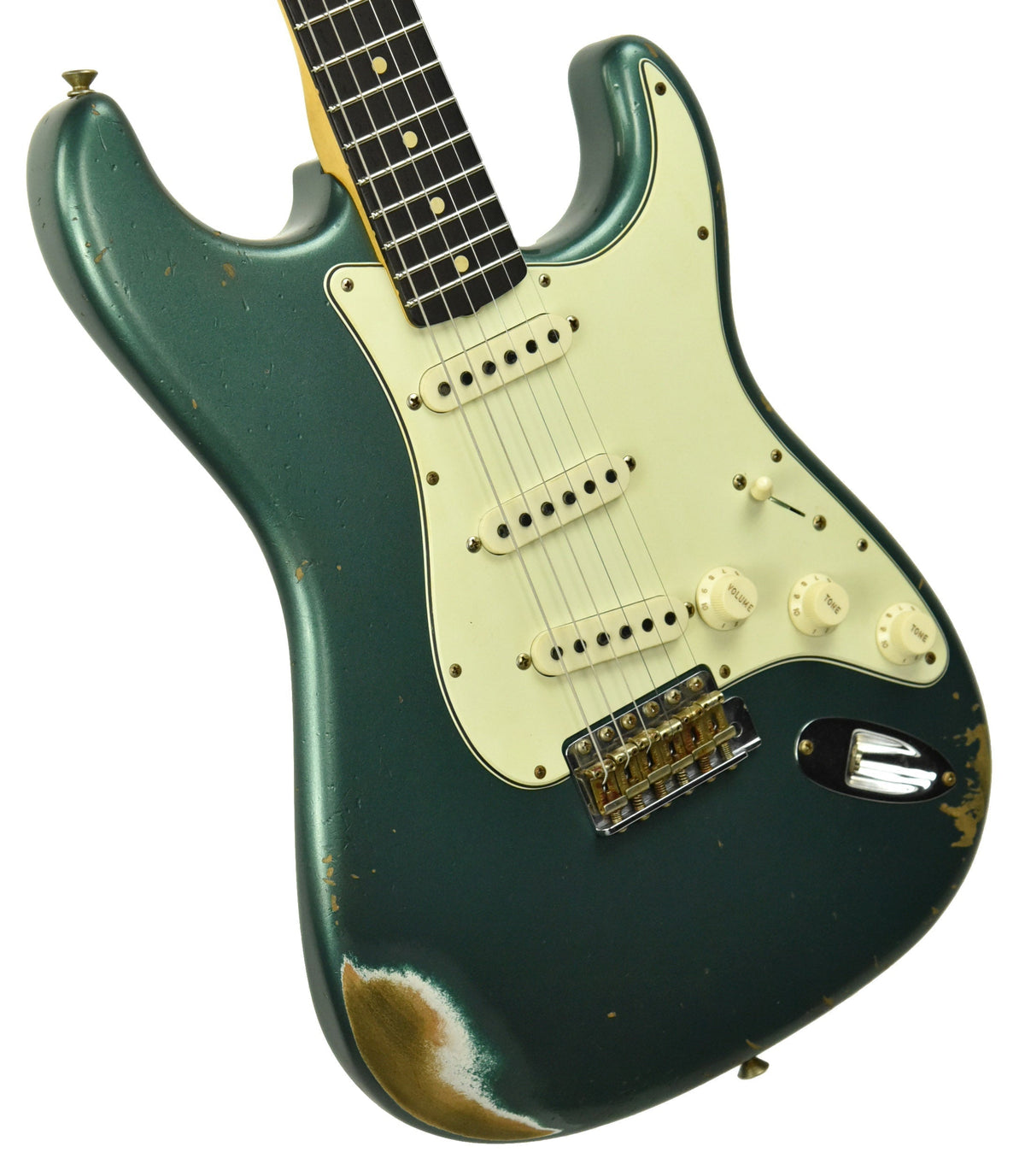 Fender Custom Shop 1961 Stratocaster Relic in Sherwood Metallic CZ548808