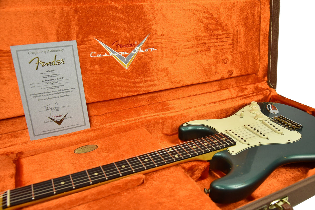 Fender Custom Shop 1961 Stratocaster Relic in Sherwood Metallic CZ548808