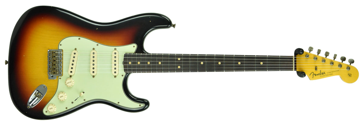 Fender Custom Shop 1963 Stratocaster Journeyman Relic Three Tone Sunburst R105050
