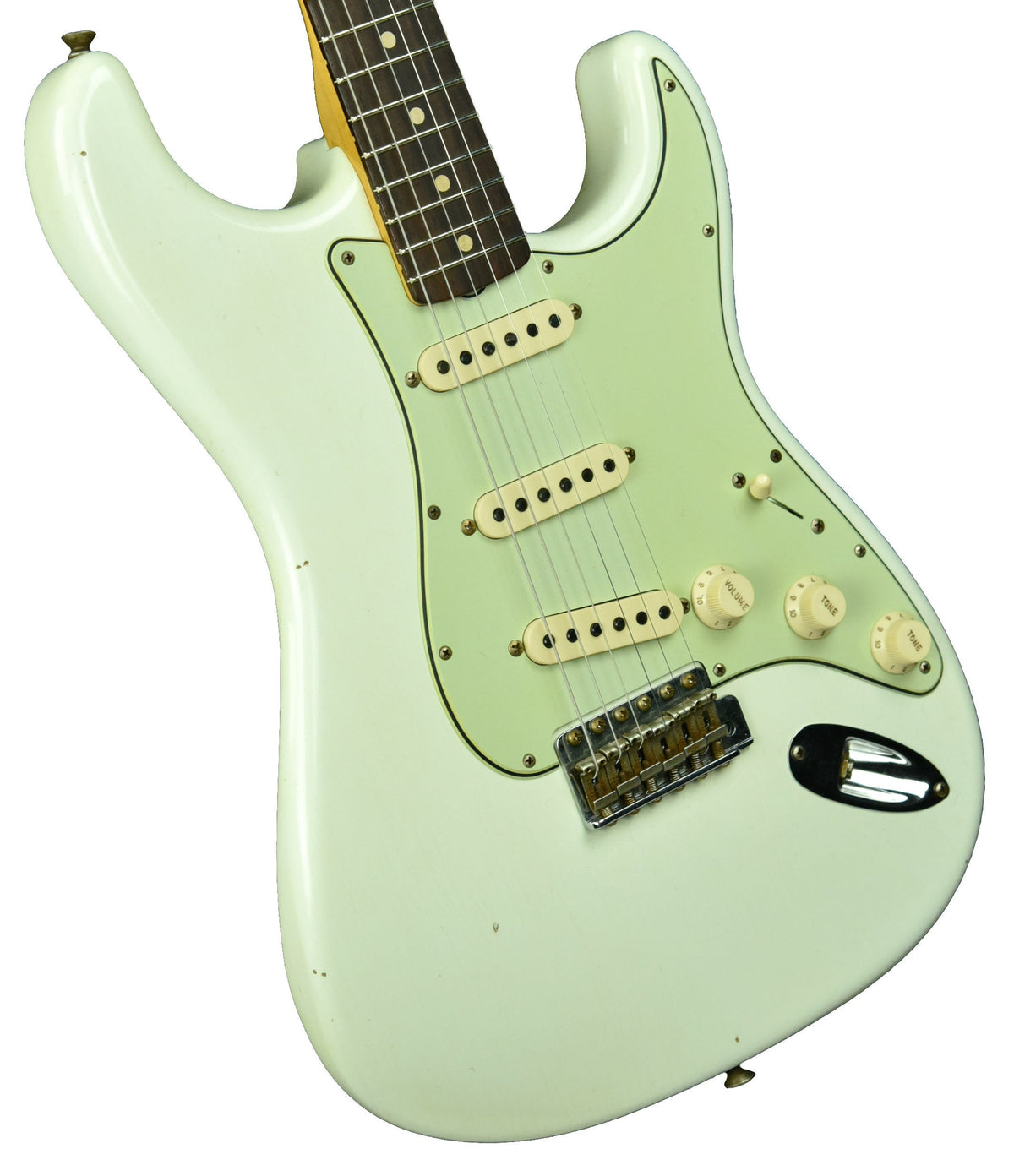 Fender Custom Shop 1963 Stratocaster Journeyman Aged Olympic White R105178
