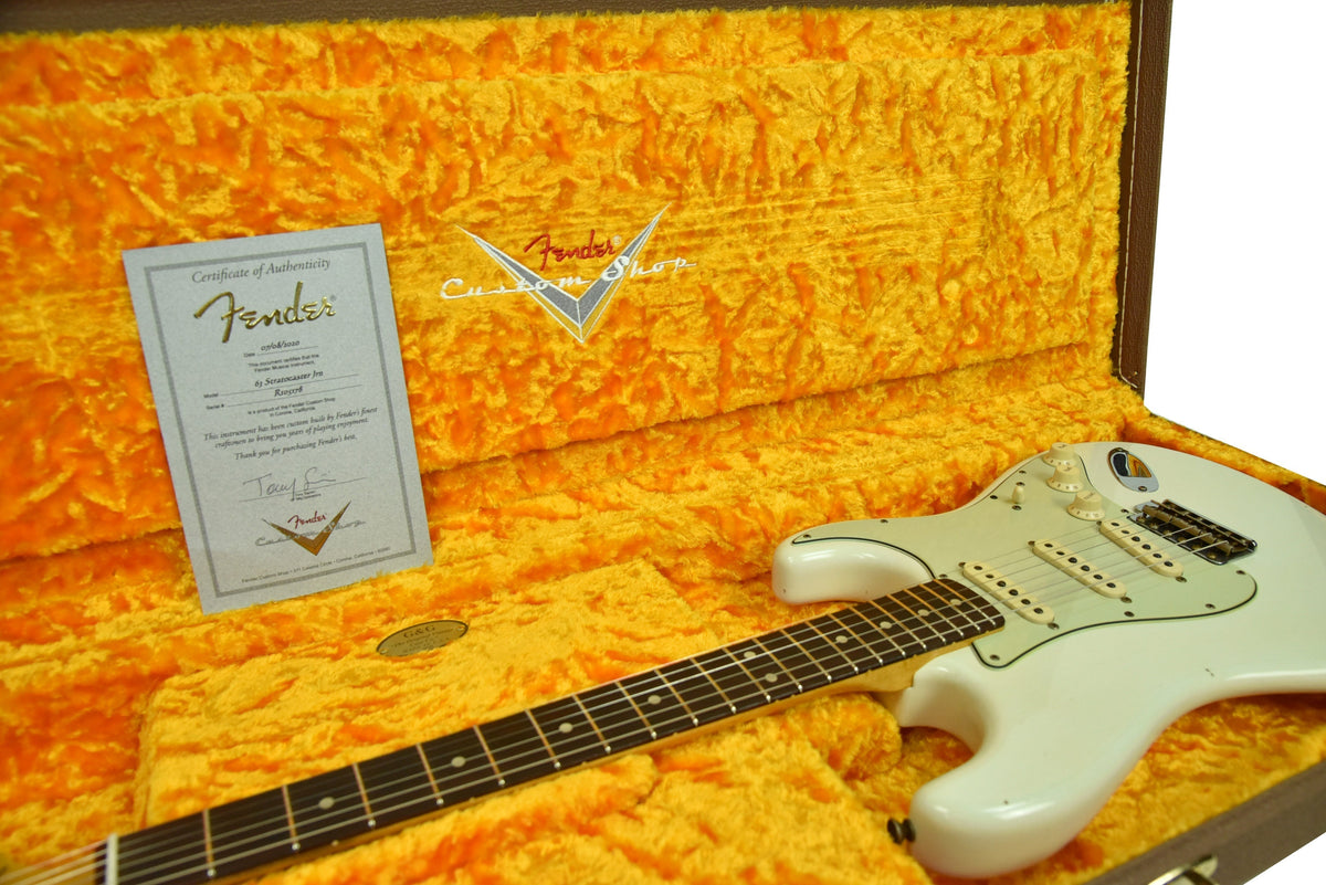 Fender Custom Shop 1963 Stratocaster Journeyman Aged Olympic White R105178