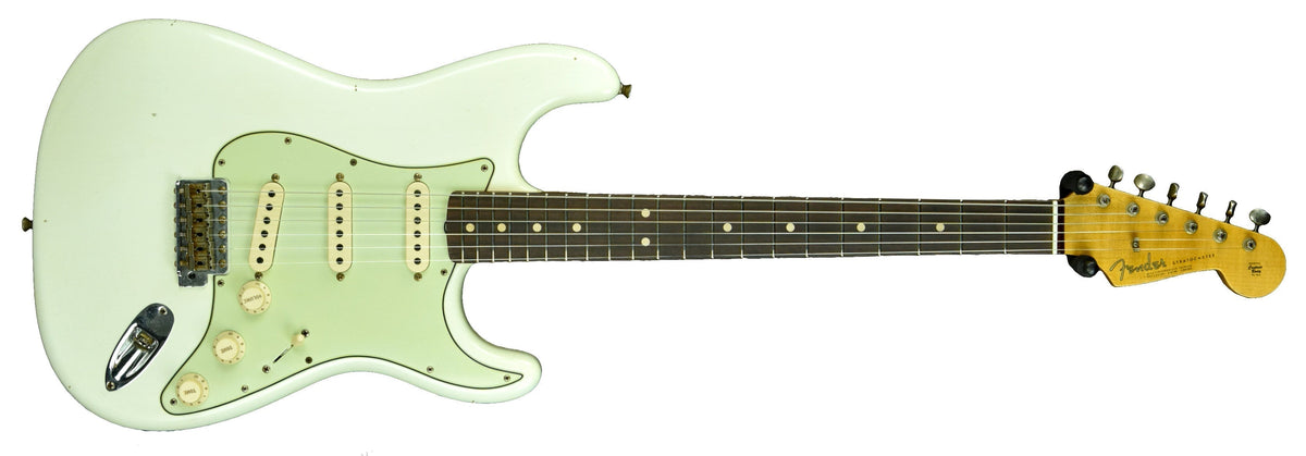 Fender Custom Shop 1963 Stratocaster Journeyman Aged Olympic White R105178