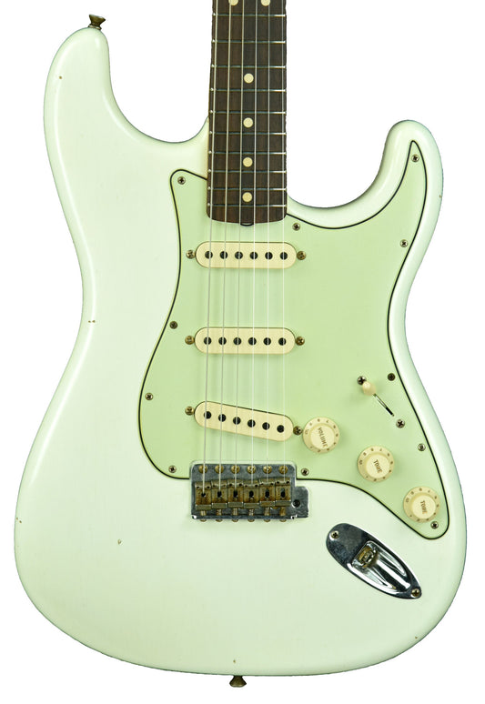 Fender Custom Shop 1963 Stratocaster Journeyman Aged Olympic White R105178