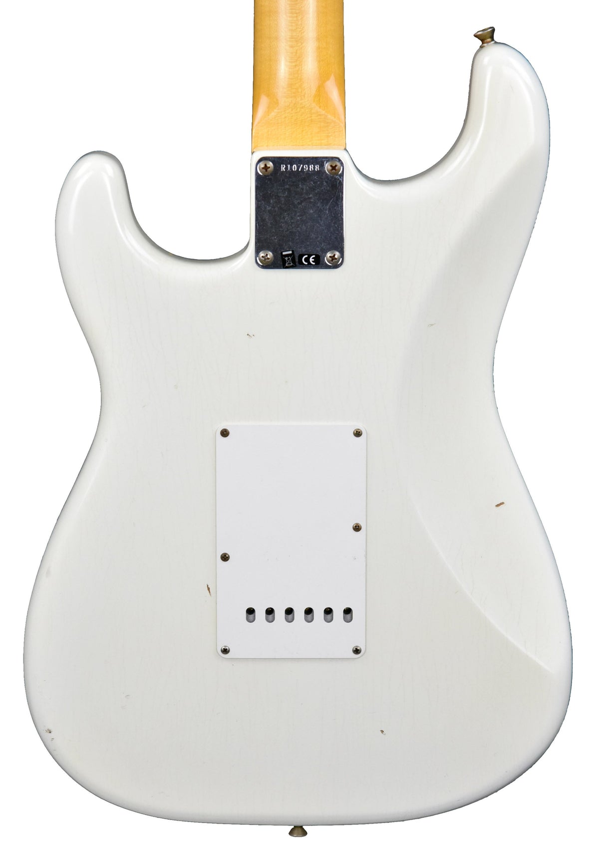 Fender Custom Shop 63 Stratocaster Journeyman Relic in Aged Olympic White R107988