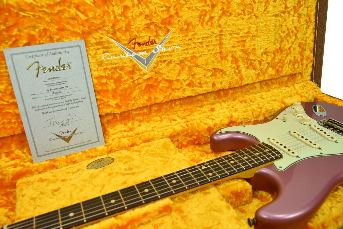 Fender Custom Shop 1963 Stratocaster Journeyman Relic in Burgundy Mist R105190