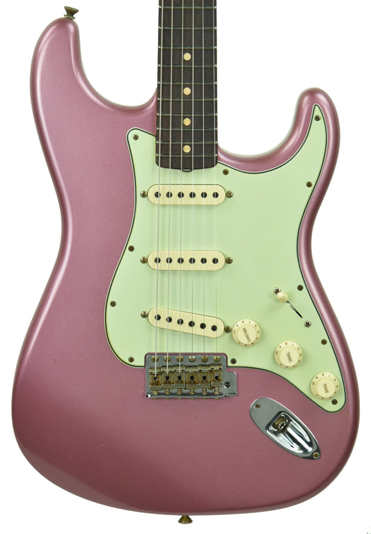 Fender Custom Shop 1963 Stratocaster Journeyman Relic in Burgundy Mist R105190