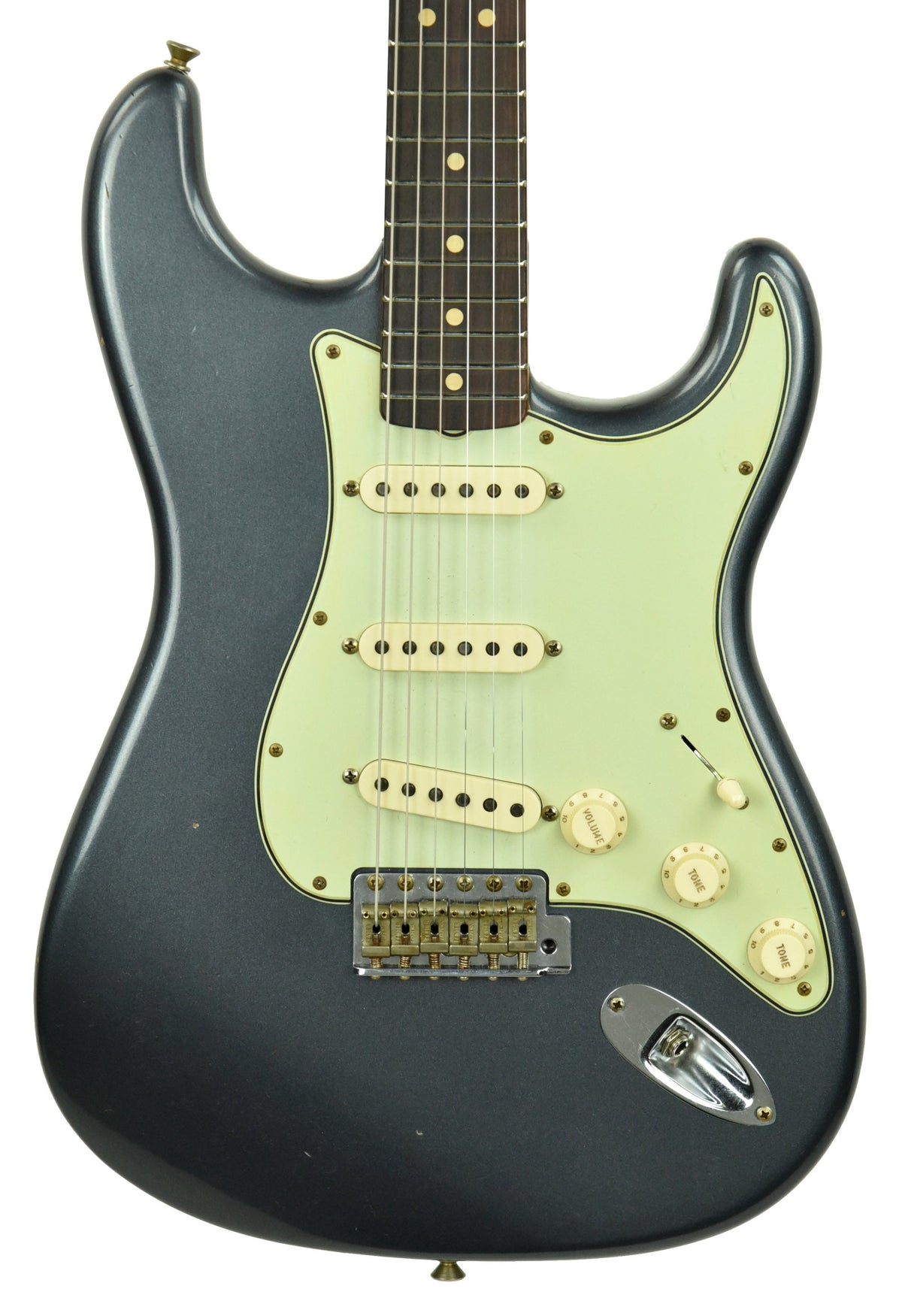 Fender Custom Shop 63 Stratocaster Journeyman Relic in Charcoal Frost Metallic R107957