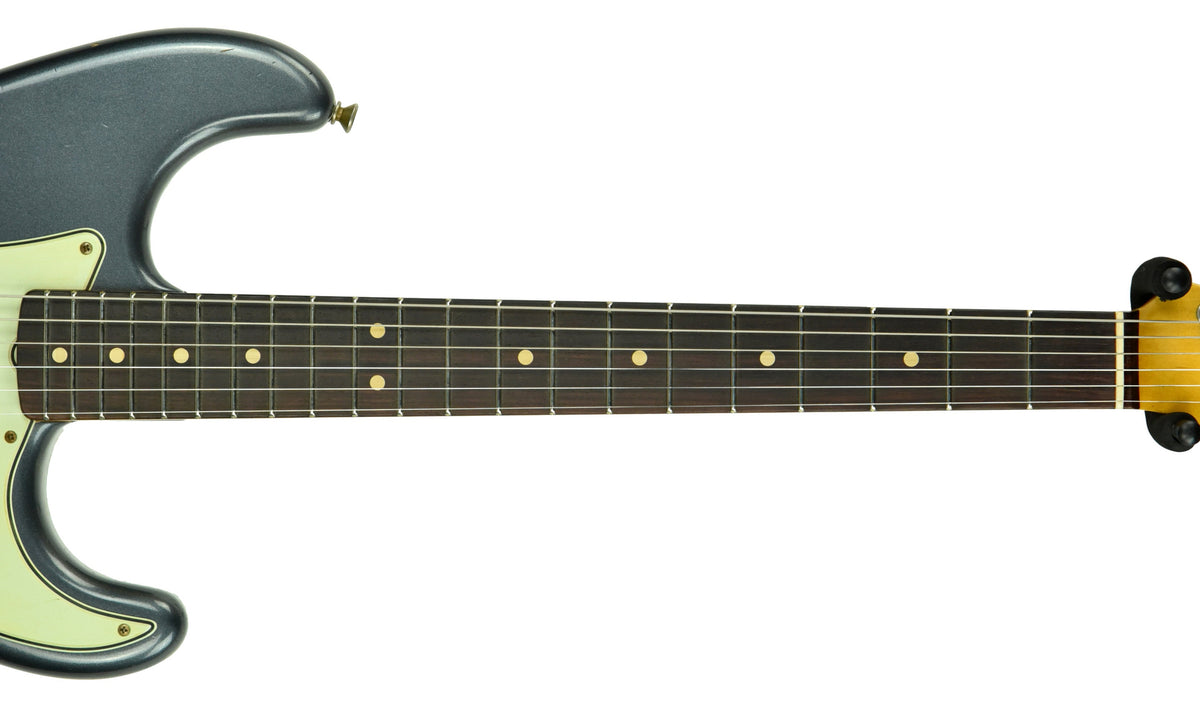 Fender Custom Shop 63 Stratocaster Journeyman Relic in Charcoal Frost Metallic R107957