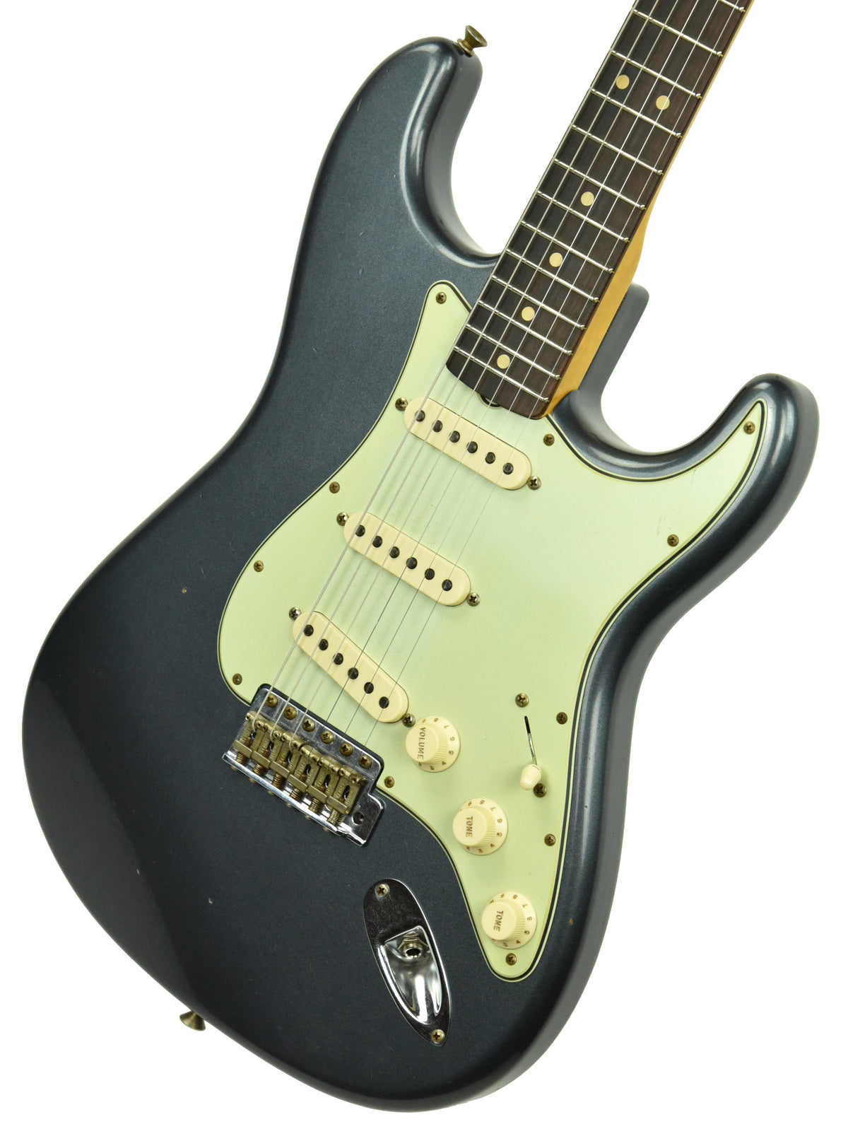 Fender Custom Shop 63 Stratocaster Journeyman Relic in Charcoal Frost Metallic R107957