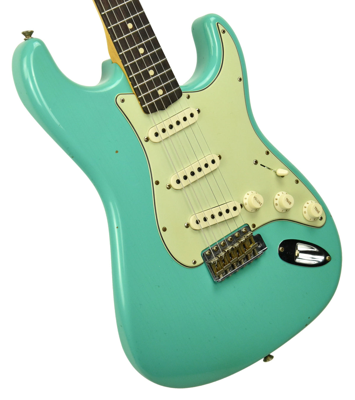 Fender Custom Shop 1963 Stratocaster Journeyman Relic in Seafoam Green R104670