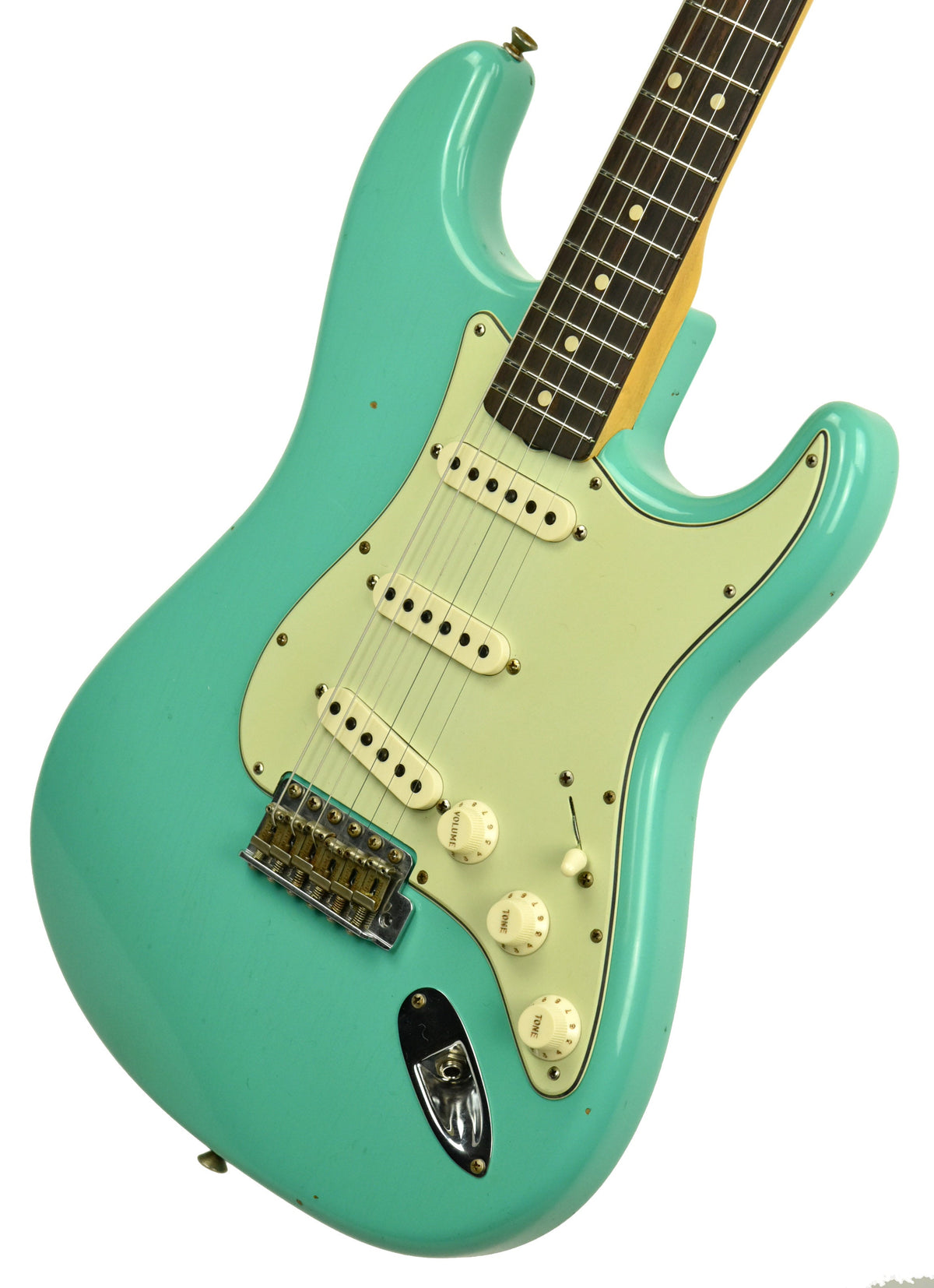 Fender Custom Shop 1963 Stratocaster Journeyman Relic in Seafoam Green R104670