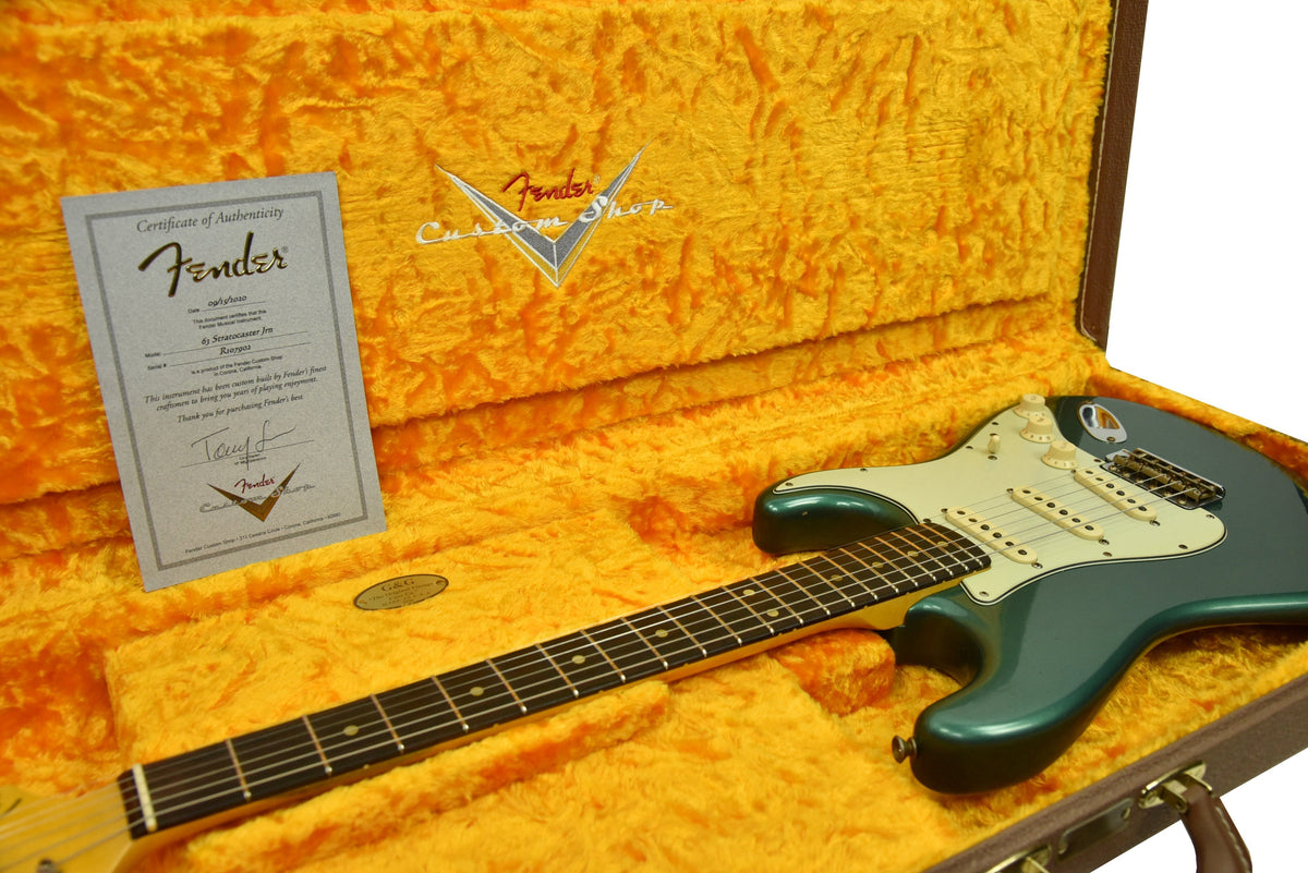 Fender Custom Shop 63 Stratocaster Journeyman Relic in Sherwood Green R107902