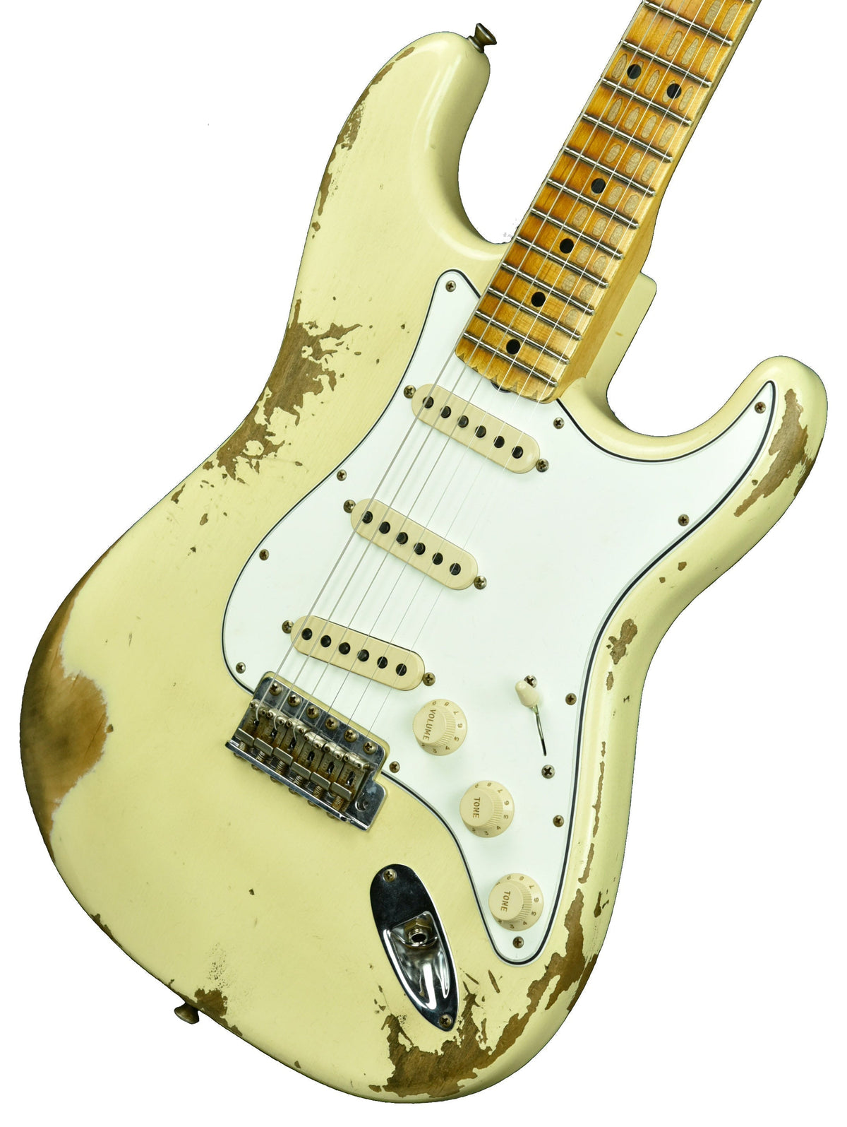 Fender Custom Shop 1969 Stratocaster Heavy Relic in Vintage White w/Matching Headstock R103179