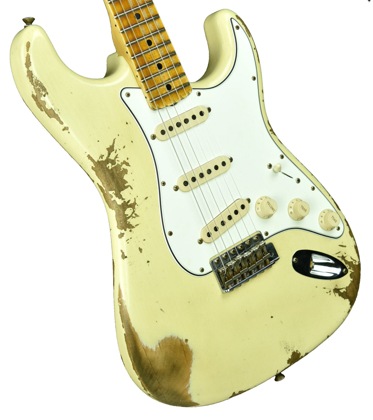Fender Custom Shop 1969 Stratocaster Heavy Relic in Vintage White w/Matching Headstock R103179