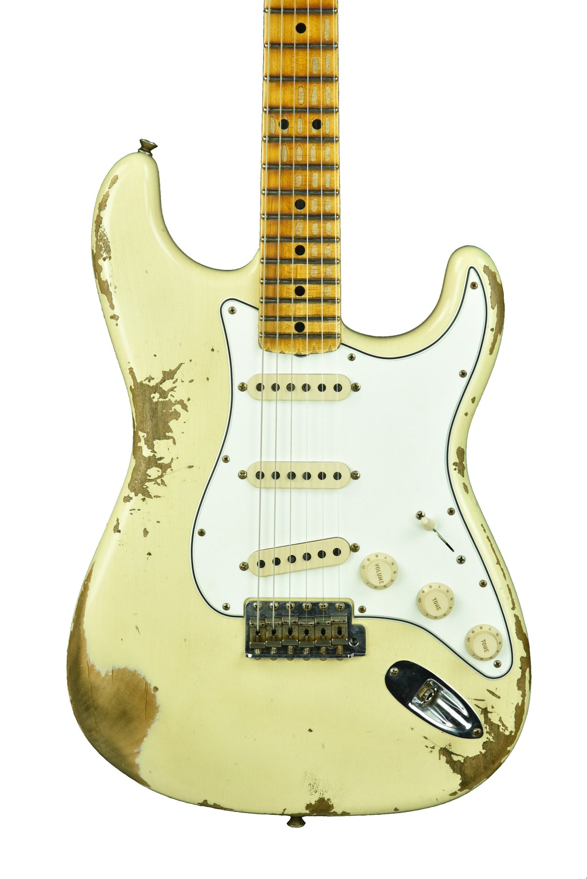 Fender Custom Shop 1969 Stratocaster Heavy Relic in Vintage White w/Matching Headstock R103179