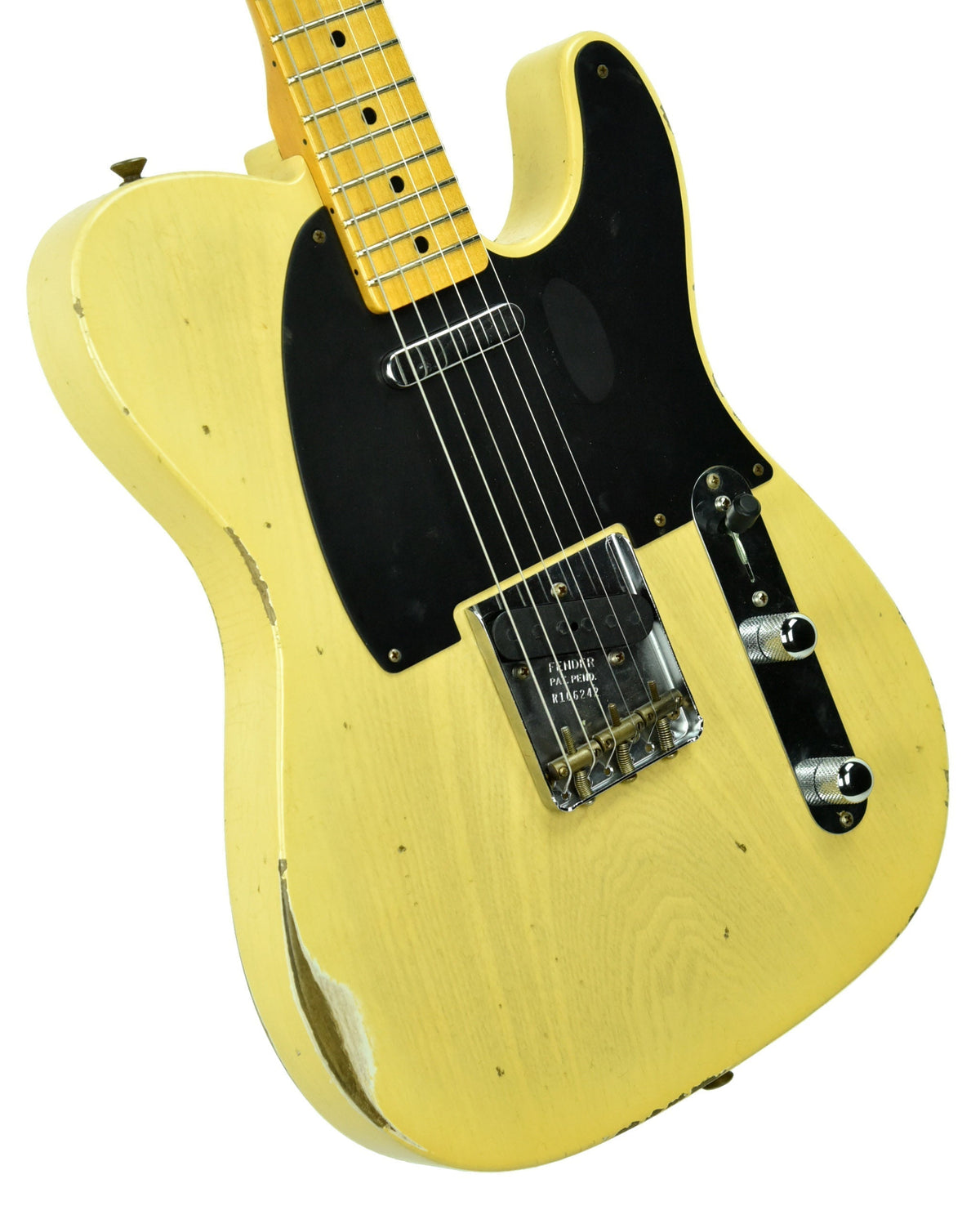 Fender Custom Shop 50s Telecaster Relic 1 Piece Ash Faded Nocaster Blonde R106242