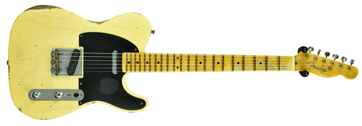 Fender Custom Shop 50s Telecaster Relic 1 Piece Ash in Faded Nocaster Blonde R105918