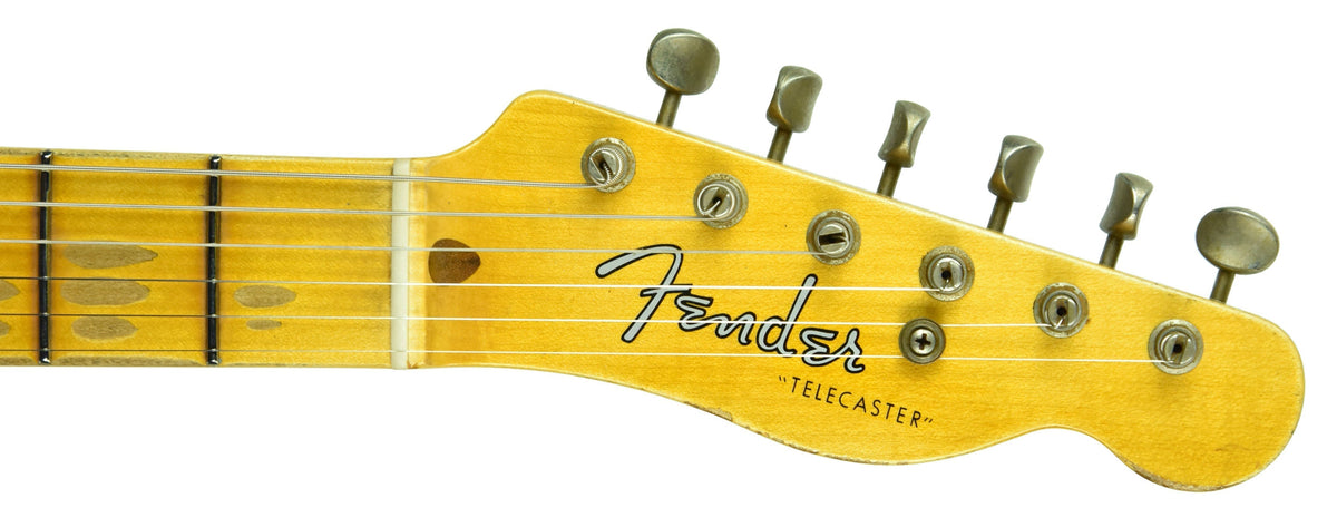 Fender Custom Shop 50s Telecaster Relic 1 Piece Ash Emerald Green Transparent R104550
