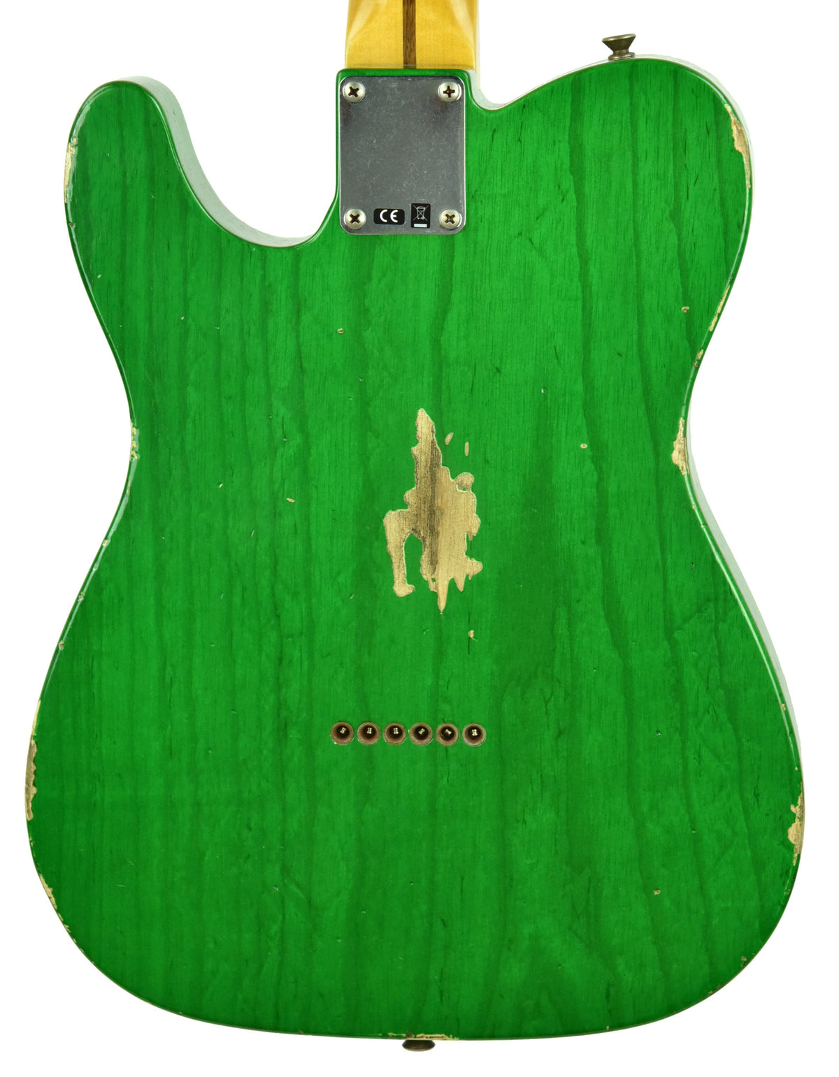 Fender Custom Shop 50s Telecaster Relic 1 Piece Ash Emerald Green Transparent R104550