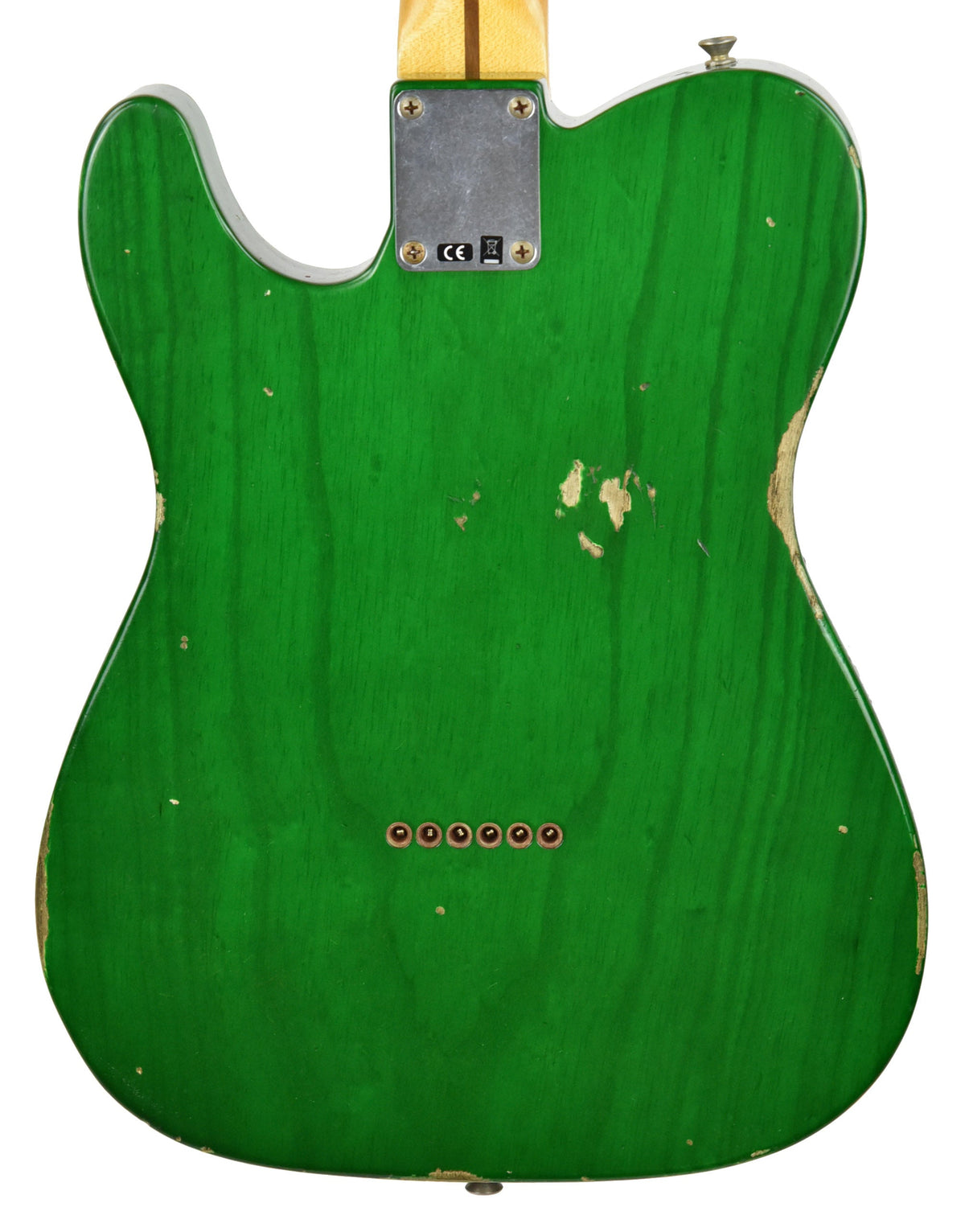 Fender Custom Shop 50s Telecaster Relic w/1 Piece Ash Body in Emerald Green Transparent R105667