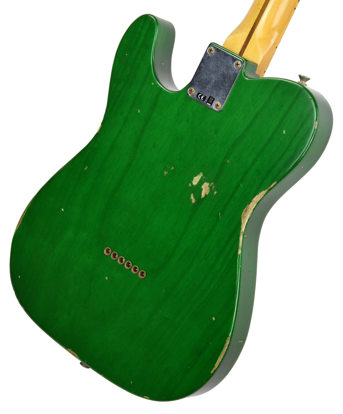 Fender Custom Shop 50s Telecaster Relic w/1 Piece Ash Body in Emerald Green Transparent R105667