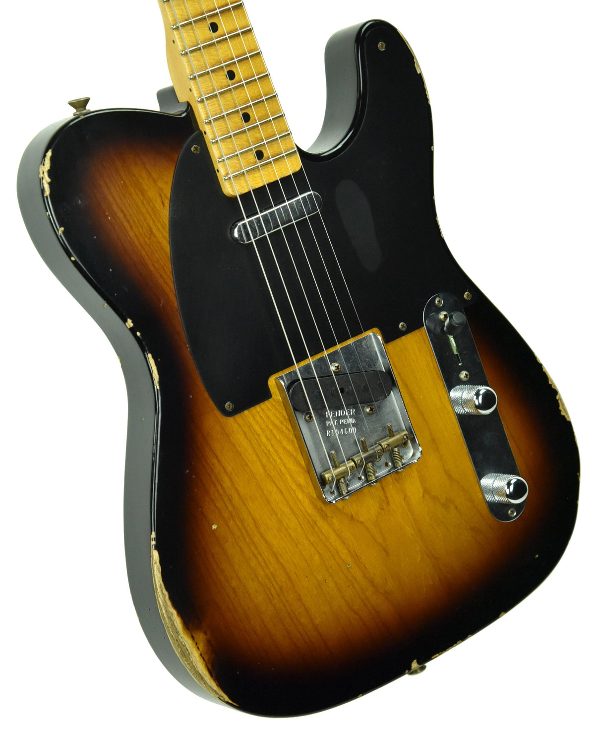 Fender Custom Shop 1950s Telecaster Relic 1 Piece Ash Body Two Tone Sunburst R104600