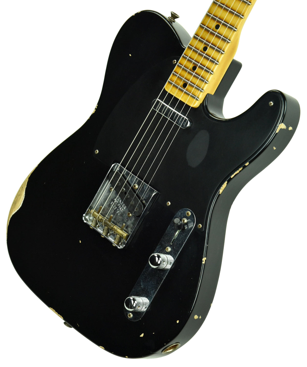 Fender Custom Shop 50s Telecaster Relic 1 Piece Ash in Black R105784