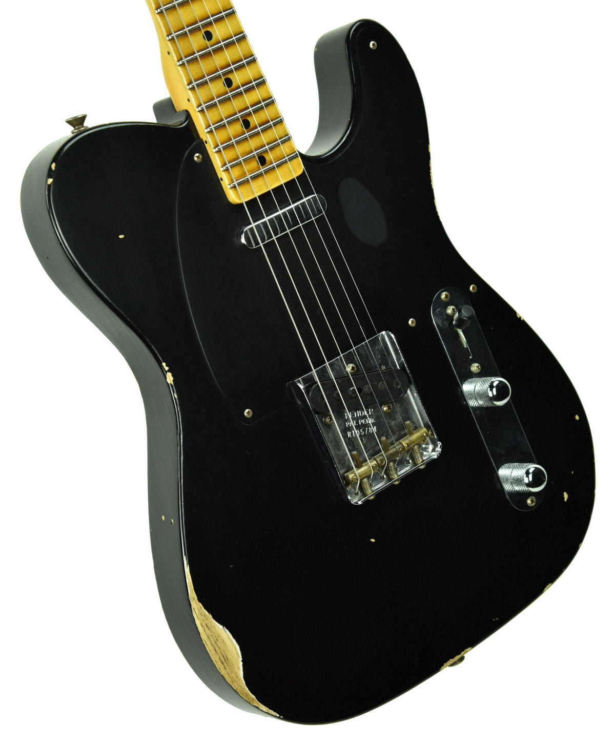 Fender Custom Shop 50s Telecaster Relic 1 Piece Ash in Black R105784