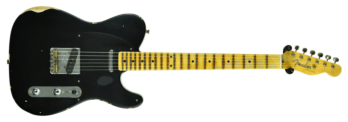 Fender Custom Shop 50s Telecaster Relic 1 Piece Ash in Black R105784