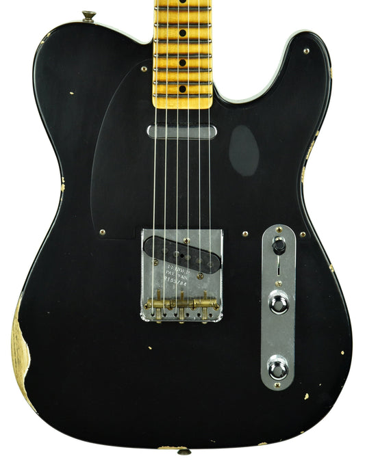 Fender Custom Shop 50s Telecaster Relic 1 Piece Ash in Black R105784