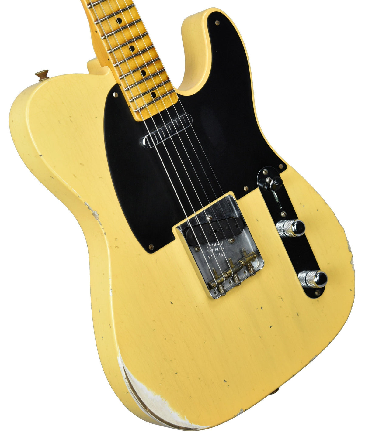 Fender Custom Shop 50s Telecaster Relic 1 Piece Ash in Nocaster Blonde R107451