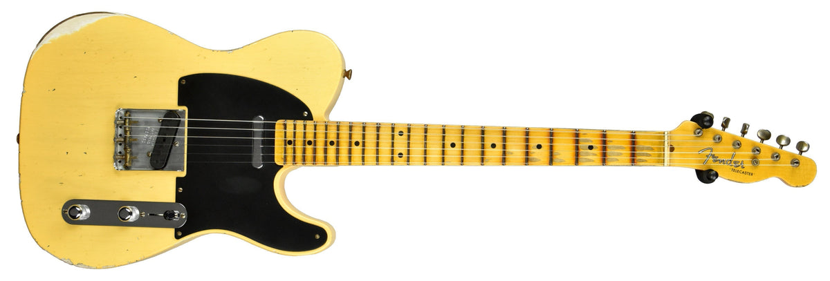 Fender Custom Shop 50s Telecaster Relic 1 Piece Ash in Nocaster Blonde R107451