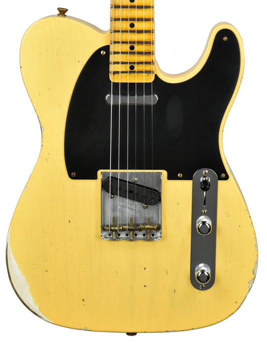 Fender Custom Shop 50s Telecaster Relic 1 Piece Ash in Nocaster Blonde R107451