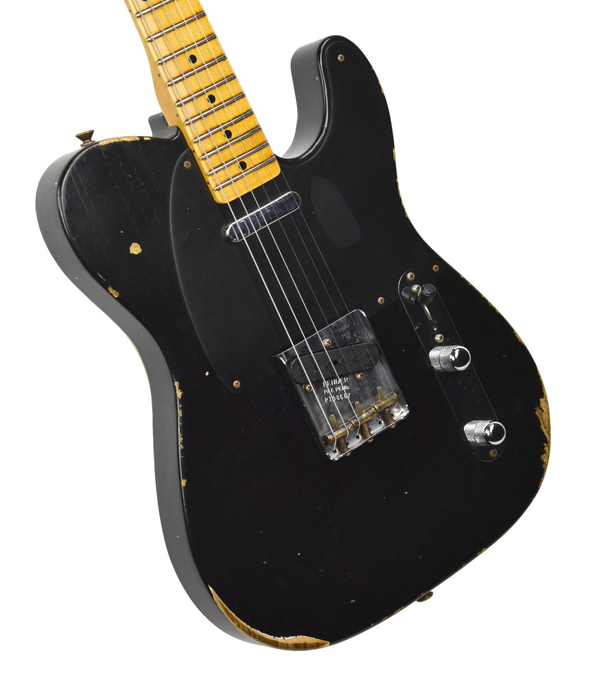 Fender Custom Shop 50s Telecaster Relic 1 Piece Ash in Black R108667